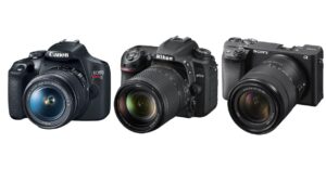 Canon, Nikon e Sony