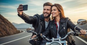 Capture a emoção da sua viagem de moto! 7 dicas essenciais para fotos incríveis na estrada. Otimize suas fotos de aventura.